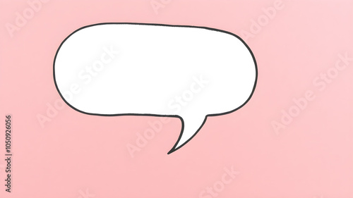 Hand drawn speech buble. Speech bubbles talk bubbles. AI generated image, ai.