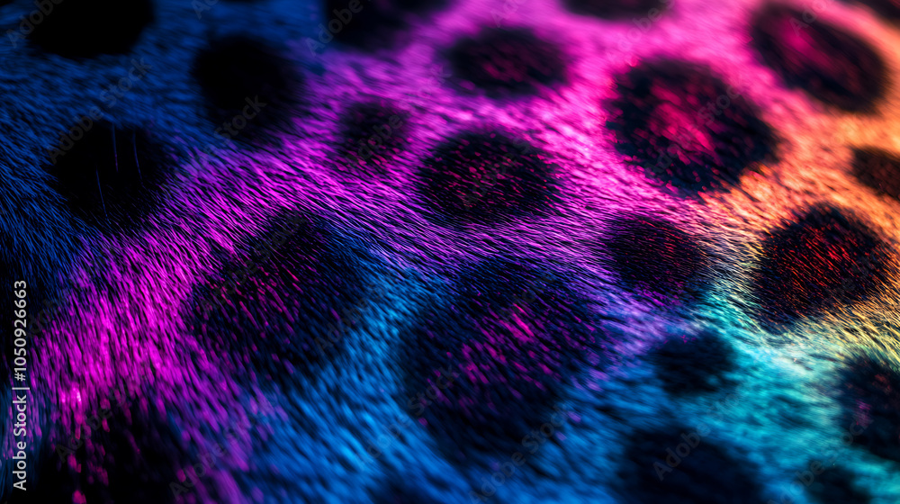 Obraz premium purple leopard print