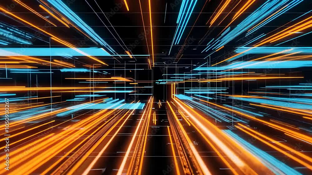 Abstract Futuristic Light Streaks in Dynamic Motion Abstract Futuristic Light Streaks in Dynamic Motion