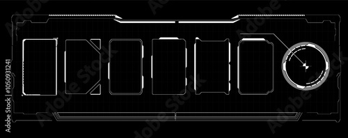 Detailed sketch of a modern graphics card design with highlighted components and layout on a black background.