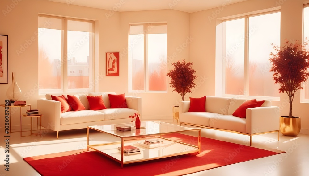 Fototapeta premium Photo interior modern design room