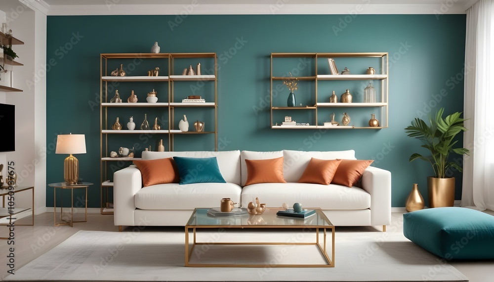 Photo interior modern design room 3d design Photo interior modern design room 3d design
