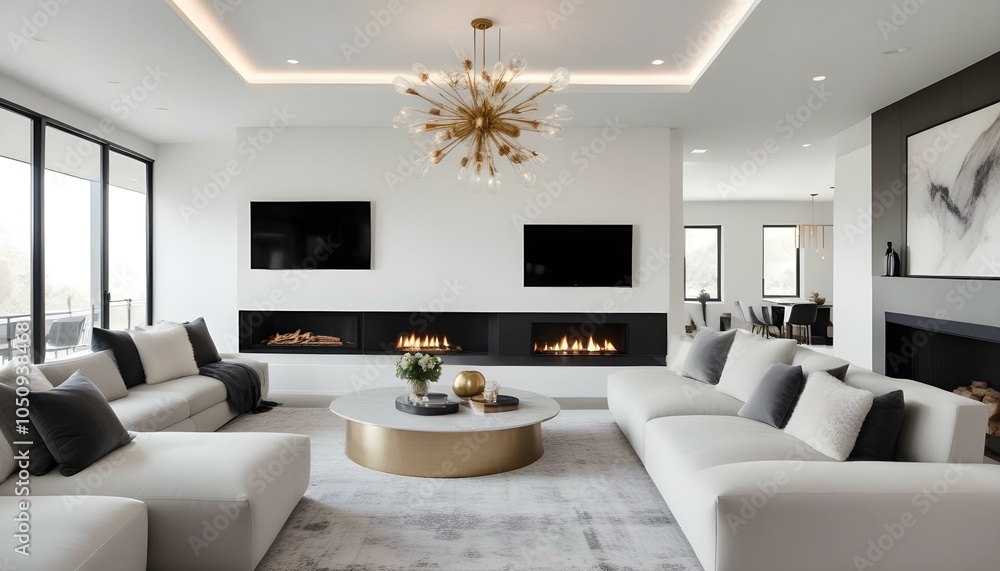 Photo interior modern design room 3d design Photo interior modern design room 3d design