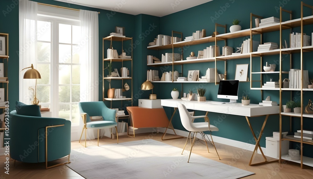 Photo interior modern design room 3d design Photo interior modern design room 3d design