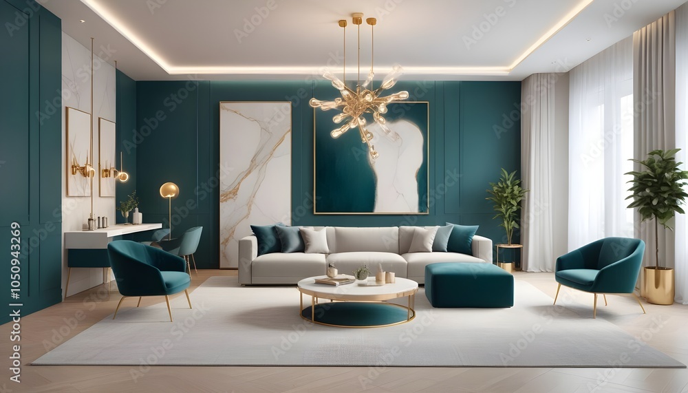 Photo interior modern design room Photo interior modern design room