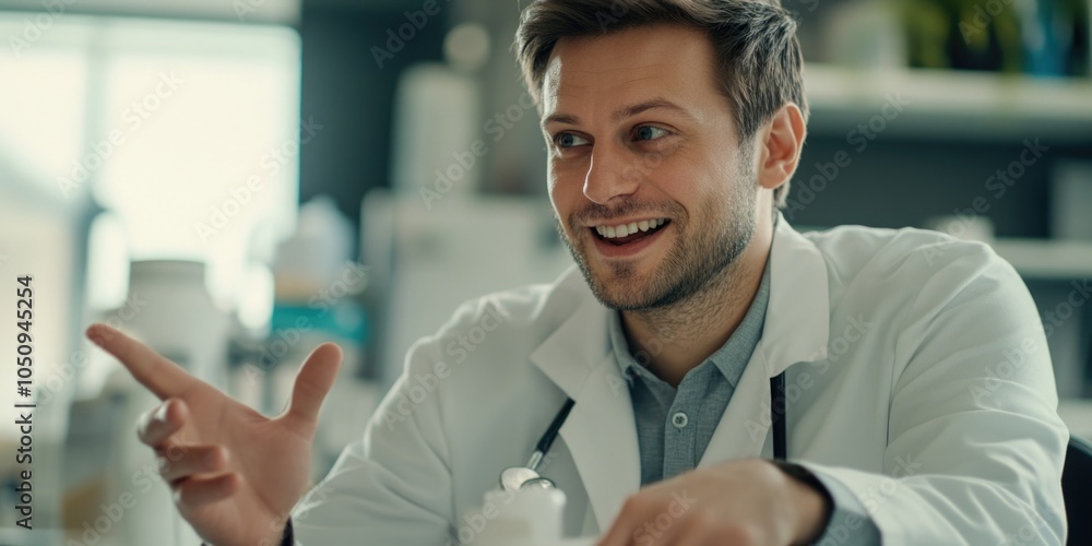 Obraz premium Pharmacist in a Research Lab