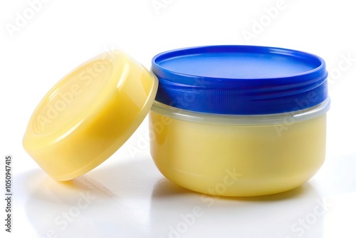 Vaseline bottle on white background photo