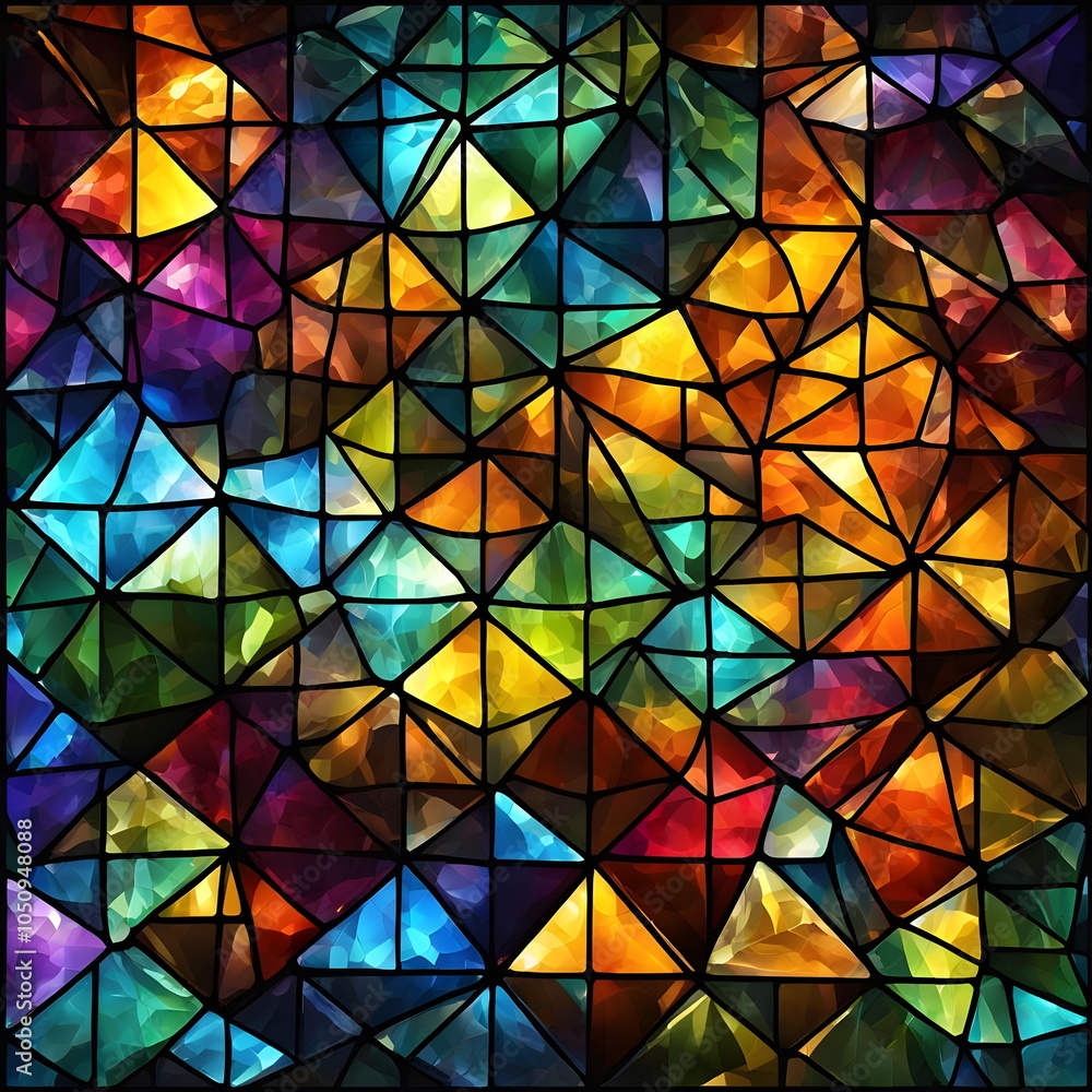Abstract autumn backdround with stained glass Abstract autumn backdround with stained glass