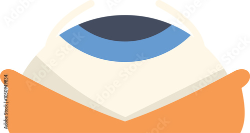 Open envelope is watching you with a big blue eye, emphasizing the concept of observation and privacy invasion