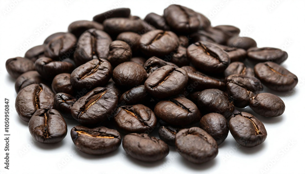 Fototapeta premium Coffee Beans Isolated on White Background