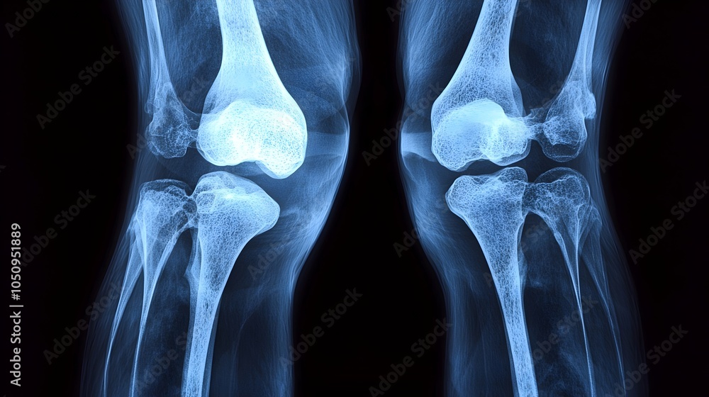 Detailed close up x ray image showcasing the illuminated bone and joint ...