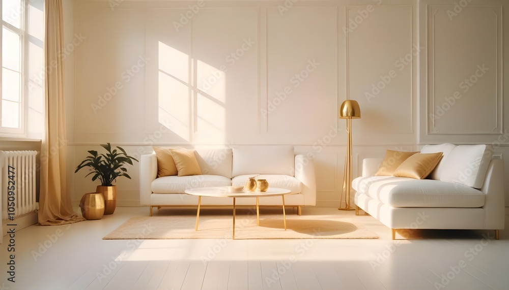 Fototapeta premium Photo interior modern design room 3d design