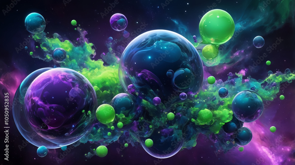 Interstellar Maze: Organic Forms and Glows Floating in the Cosmos Interstellar Maze: Organic Forms and Glows Floating in the Cosmos