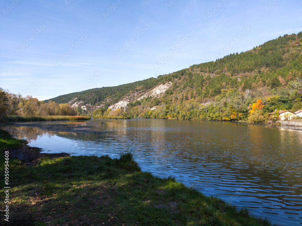 Autumn Landscape of Pancharevo lake, Bulgaria Autumn Landscape of Pancharevo lake, Bulgaria