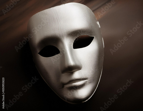 Close-Up of a Mask Representing Concealment and Identity