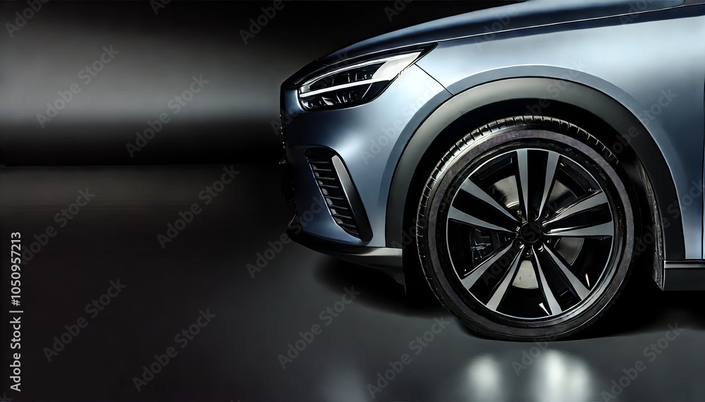 Sleek Car Wheel Design with Enhanced Detail Sleek Car Wheel Design with Enhanced Detail