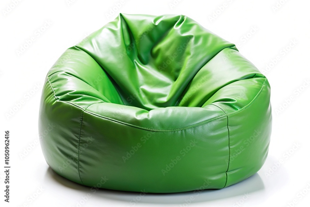 Versatile and adaptable beanbag chair for flexible seating isolated on white background Versatile and adaptable beanbag chair for flexible seating isolated on white background