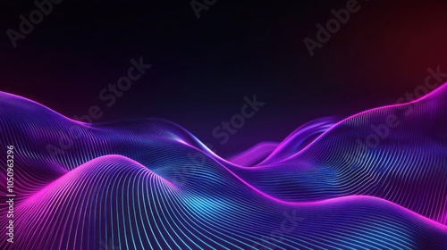 Abstract Neon Waves