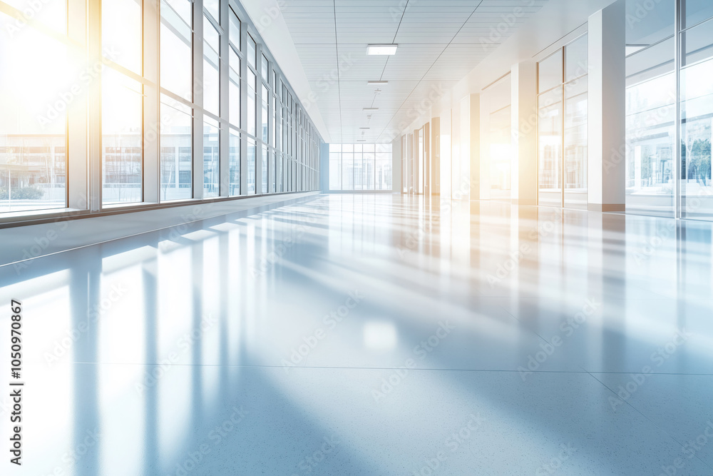 Fototapeta premium Modern minimalist clinic hall interior