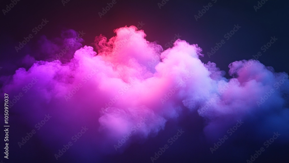 Abstract Smoke with Neon Lights Abstract Smoke with Neon Lights
