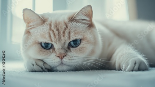 Wallpaper Mural Beautiful cat. Grooming animals  grooming  drying and styling cats  combing wool. Torontodigital.ca