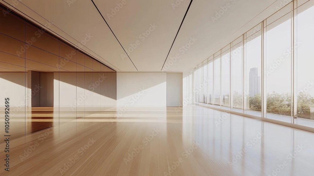 Modern Spacious Interior with Bright Natural Light Modern Spacious Interior with Bright Natural Light