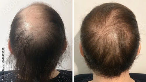 Bald head nape head baldness  hair transplant hair loss photo