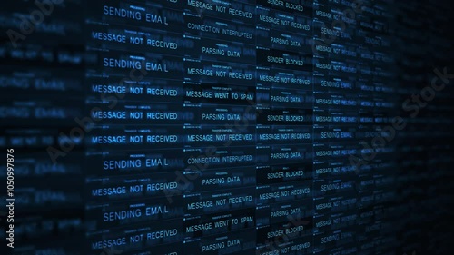 Email Data Transfer Database over Internet Connection - Blue Cold Version