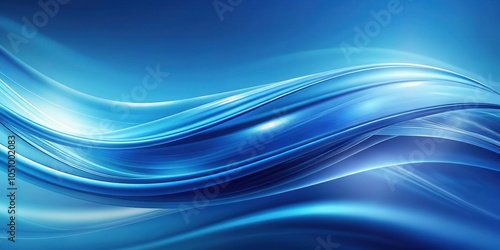 Abstract Blue Swirling Waves A Modern Design Background for Digital Art, Technology, and Presentation