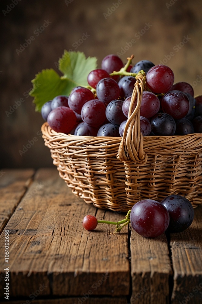 A bunch of green and black grapes, Fresh grasp images A bunch of green and black grapes, Fresh grasp images