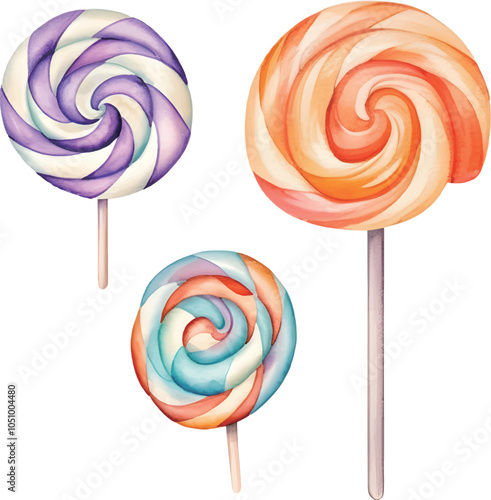 lollipop isolated on white background