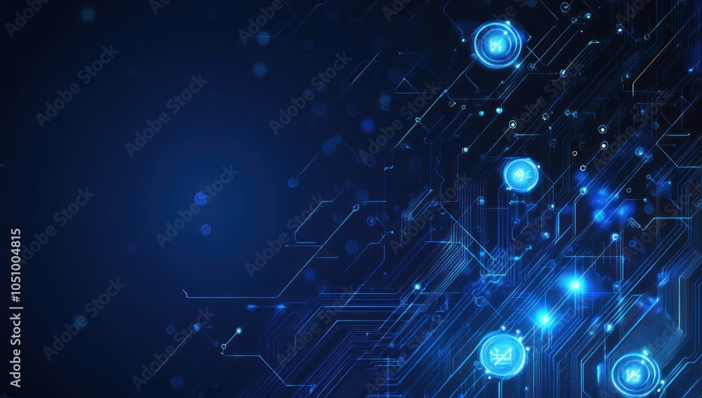Obraz premium Abstract Digital Circuitry Background