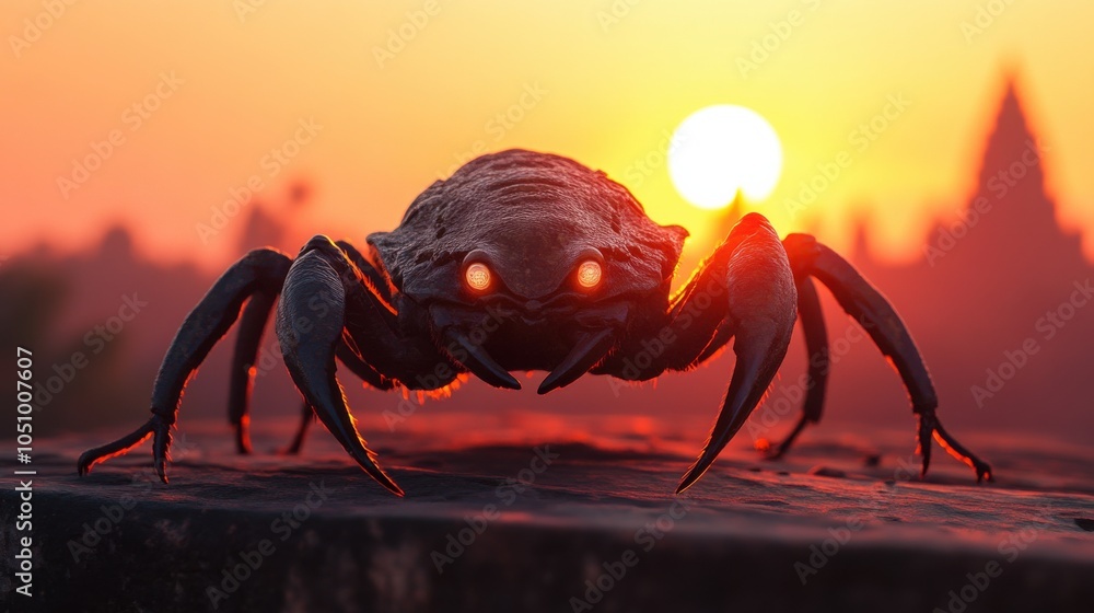 Insect-like Creature at Sunset Insect-like Creature at Sunset