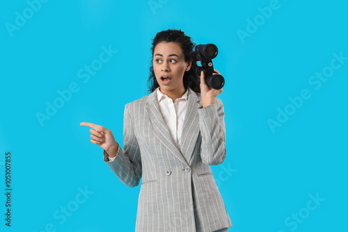 Shocked young African-Ameri...