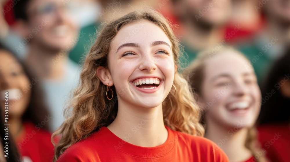 Fototapeta premium Joyful Students Sharing Laughter Together