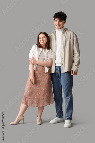 Young beautiful couple in s...