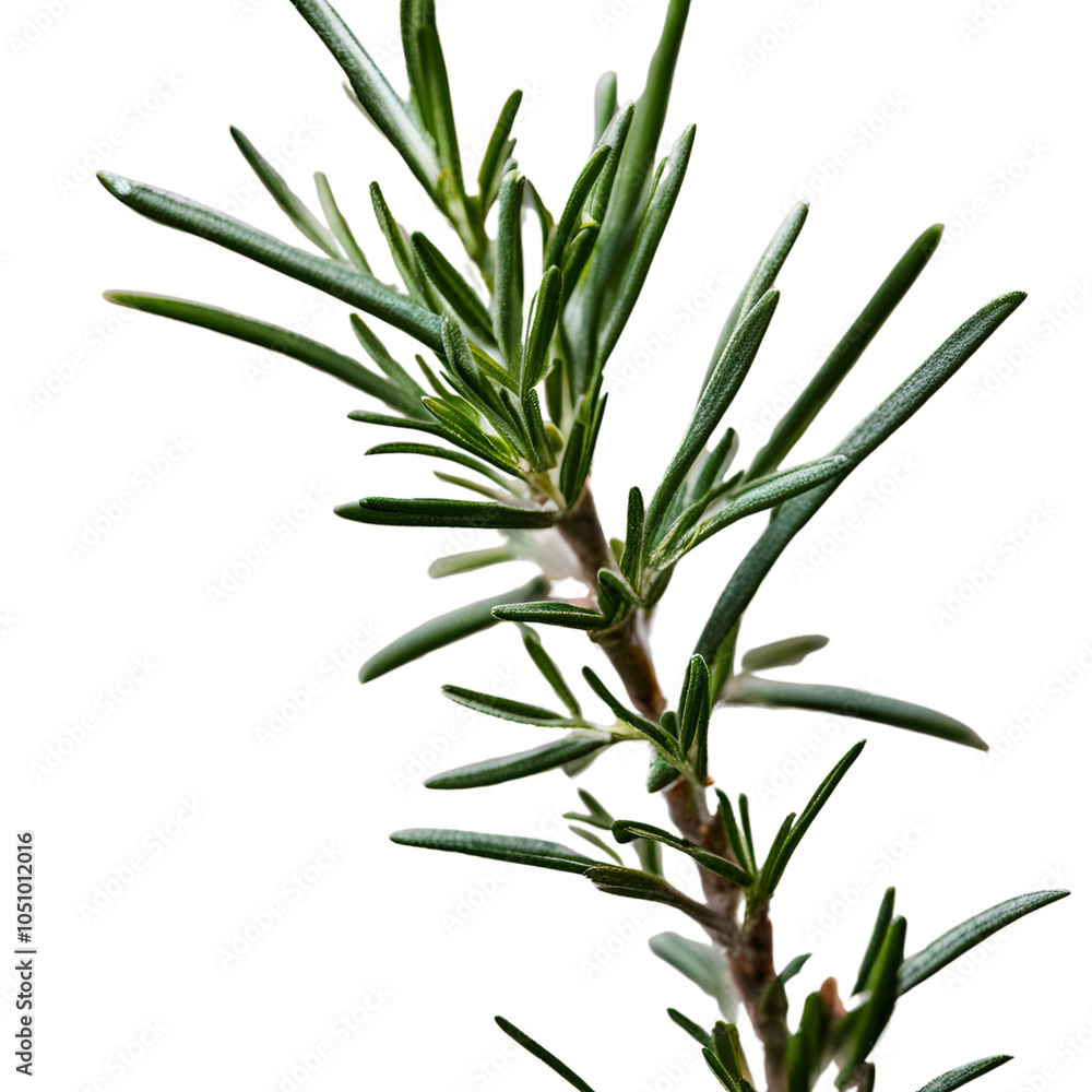 Fototapeta premium Twig of Rosemary without background