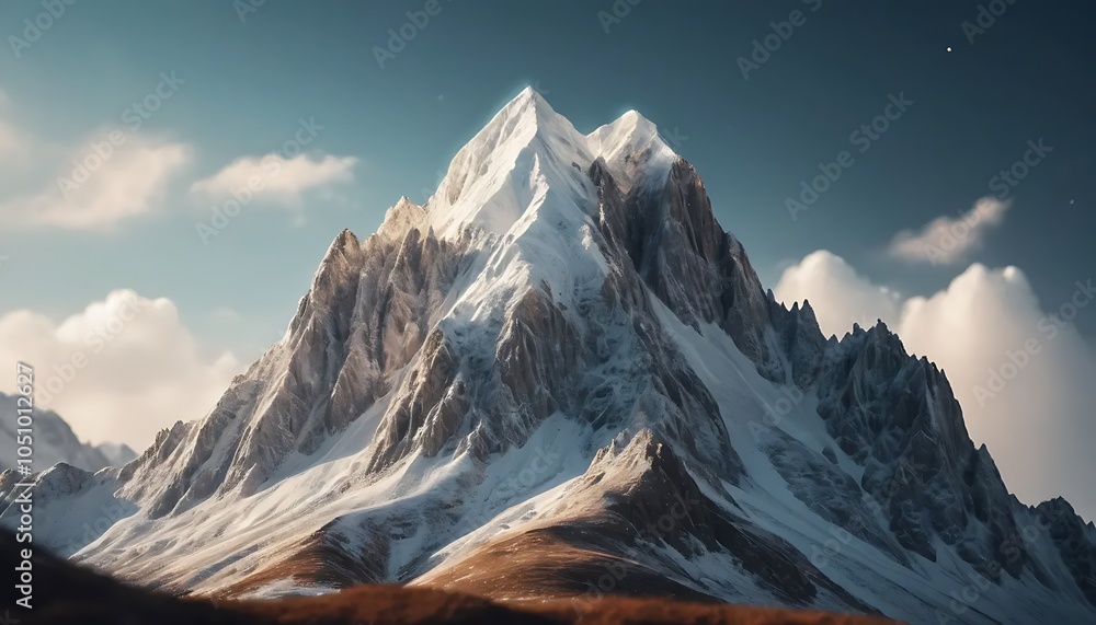 Obraz premium sunset over the mountains
