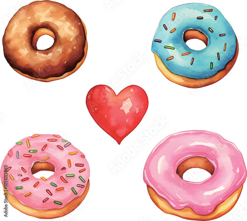 set of donuts