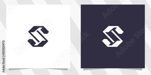 letter s logo desin vector photo