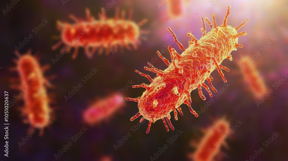 A vivid microscopic view of bacteria showcasing diverse shapes and vibrant colors, representing the complexity of microbial life. A vivid microscopic view of bacteria showcasing diverse shapes and vibrant colors, representing the complexity of microbial life.