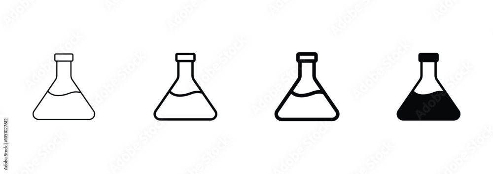 test tube icon set vector. Laboratory icon test tube icon set vector. Laboratory icon