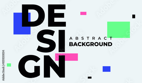 Modern minimalist abstract background design