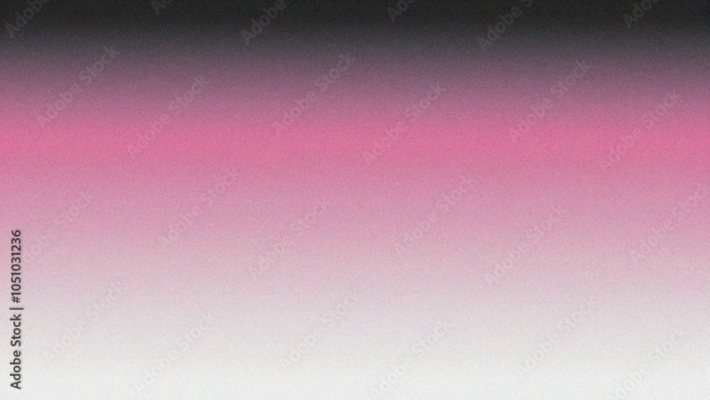Obraz premium Pink grainy noisy color gradient banner, dark textured poster header cover backdrop design