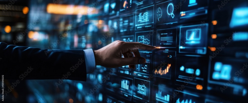 Hand Interacting with Digital Interface Hand Interacting with Digital Interface