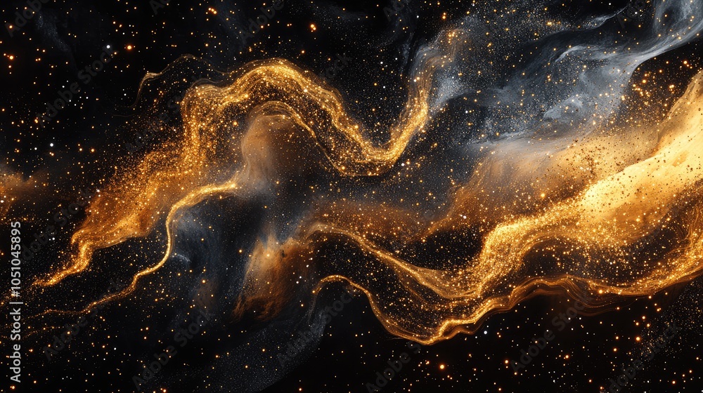 Celestial dance of cosmic gold a mesmerizing journey through the universe's glittering veil Celestial dance of cosmic gold a mesmerizing journey through the universe's glittering veil