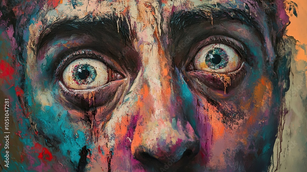 Intense Gaze: A Portrait of Fear and Anxiety Intense Gaze: A Portrait of Fear and Anxiety