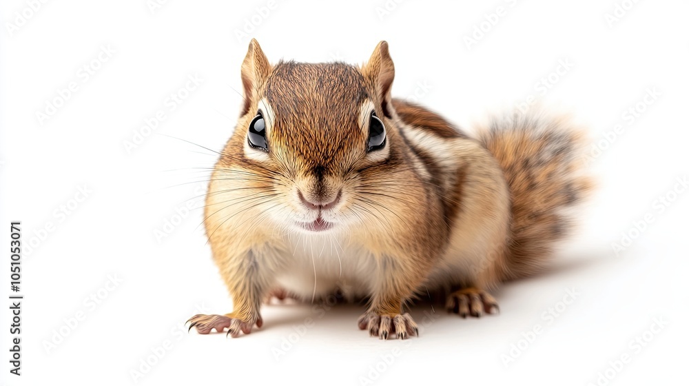 Fototapeta premium chipmunk isolated on white background