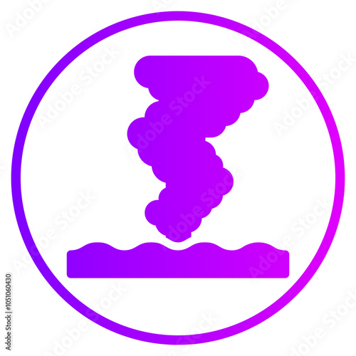 typhoon gradient icon