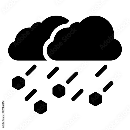 hail glyph icon